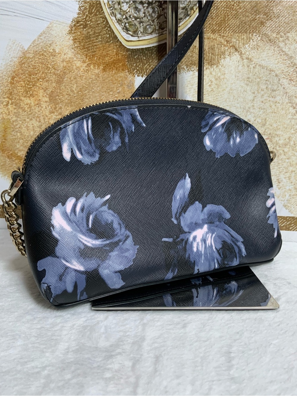 🩷kate spade Storybook Lining Floral Dome Crossbody Bag - Picture 3 of 6